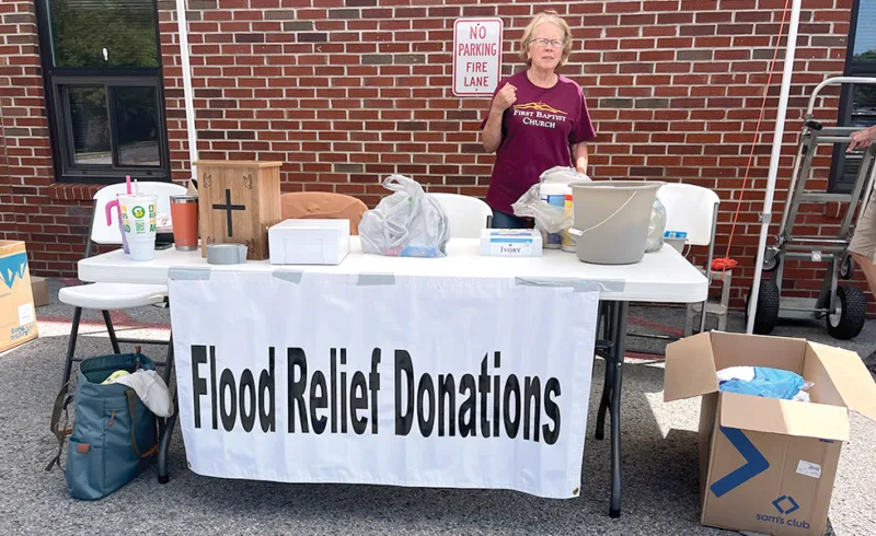 Randolph residents donate to Upshur flood relief